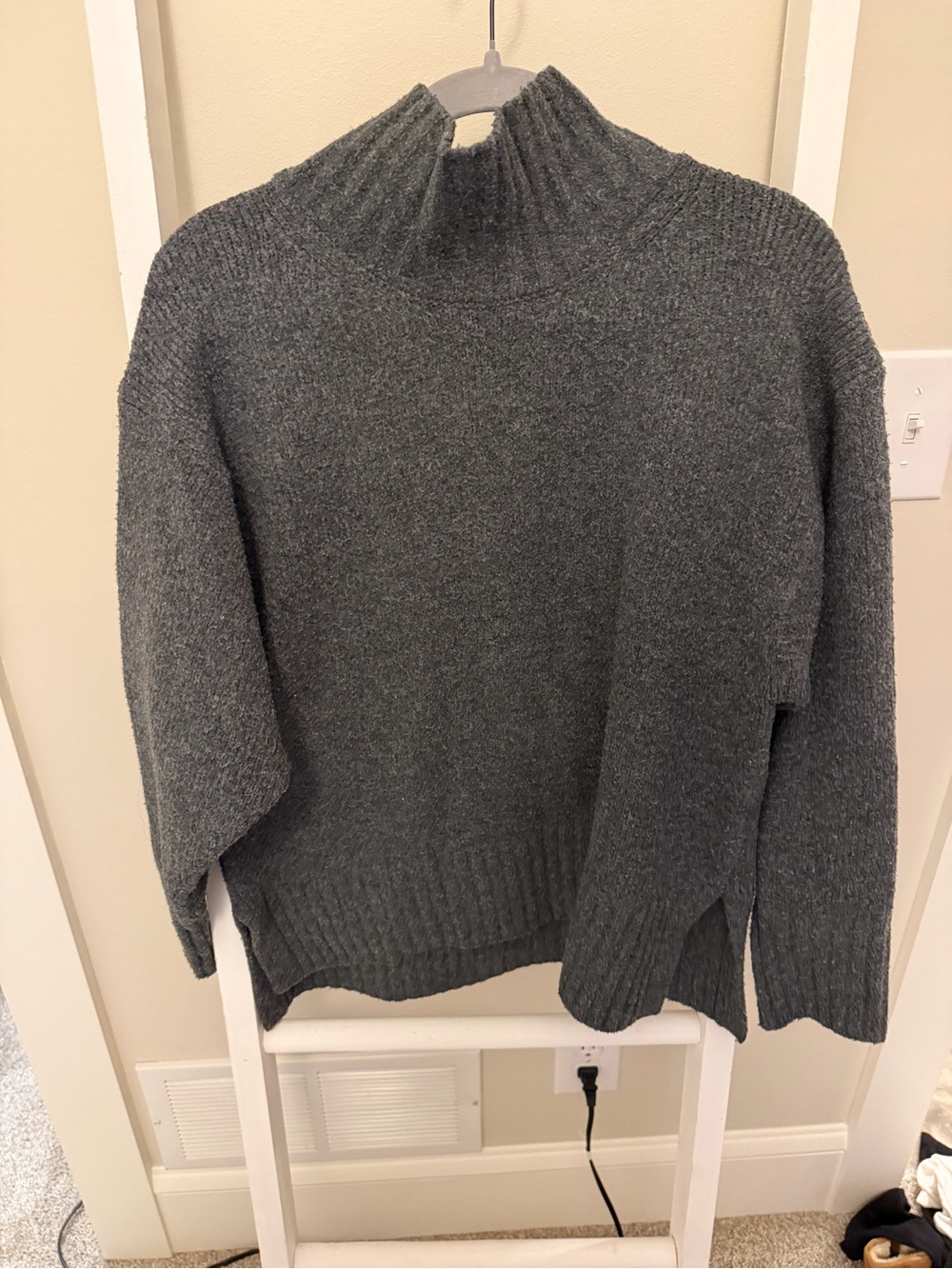 a new day Charcoal Gray Mock Neck Sweater